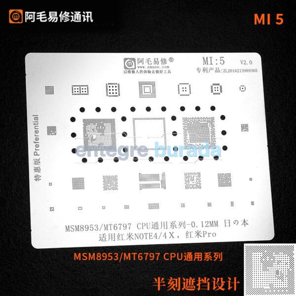 Amaoe Mi 5 / MSM8953 / MT6797 CPU / NOTE4 / 4X — görsel 1