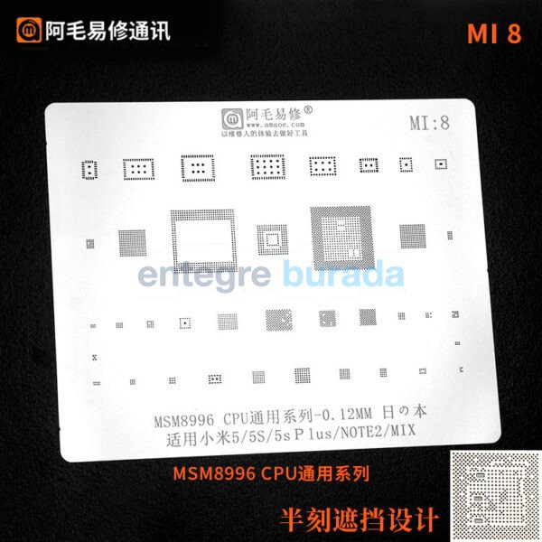 Amaoe Mi 8 / MSM8996 CPU / 5 / 5S / 5SPLUS / NOTE2 / MIX — görsel 1