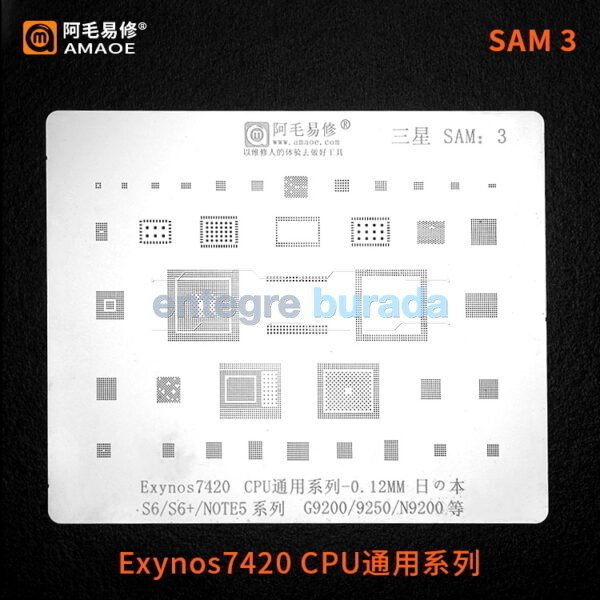 Amaoe SAM 3 / Exynos7420 CPU / S6 / S6+ / NOTE5 / G9200 / 9250 / N9200 — görsel 1