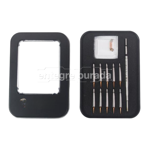 C210 0.1mm Hassas Havya Ucu Seti – 10 Yedek Uçlu Jumper / Anakart Lehimleme — görsel 2