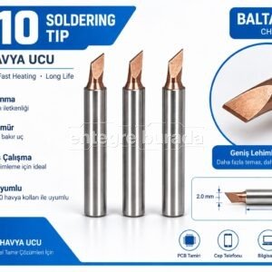 C210 Balta Havya Ucu – 3 Adet Geniş Yüzey Lehimleme ve Anakart Tamir Ucu