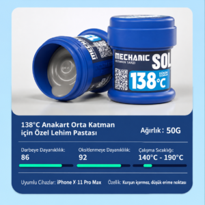 MECHANIC DW50 138°C 50 g Lehim Pastası