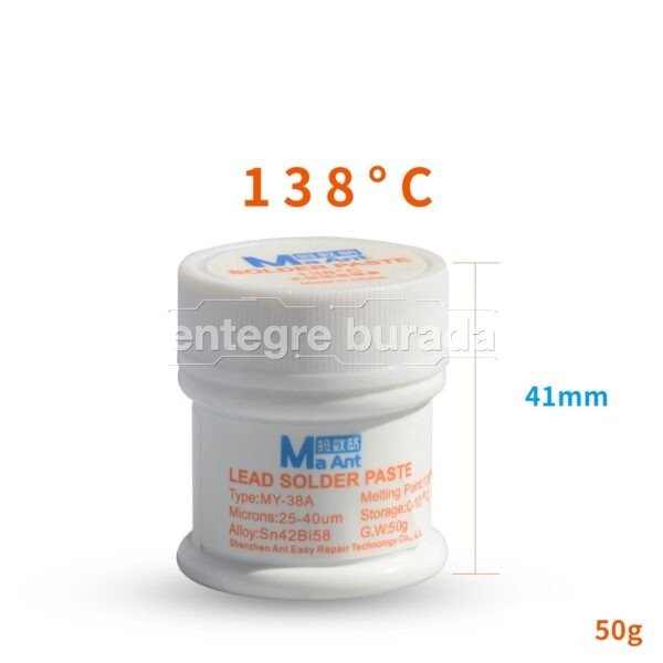 MaAnt MY-38A 138°C 50 g Lehim Pastası — görsel 1