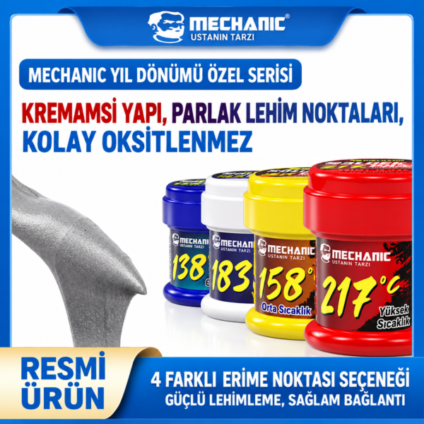 MECHANIC ZC50 158°C 50 g Lehim Pastası — görsel 3